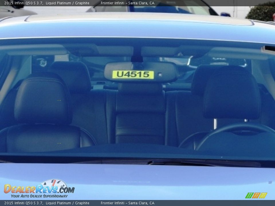 2015 Infiniti Q50 S 3.7 Liquid Platinum / Graphite Photo #3
