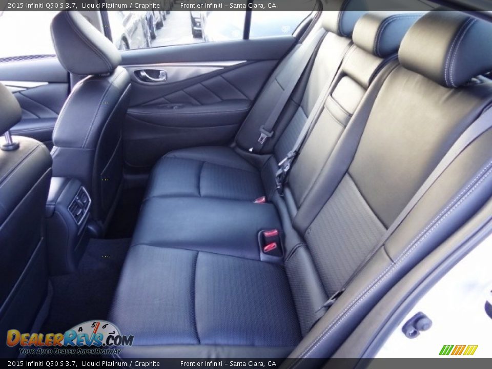 2015 Infiniti Q50 S 3.7 Liquid Platinum / Graphite Photo #10
