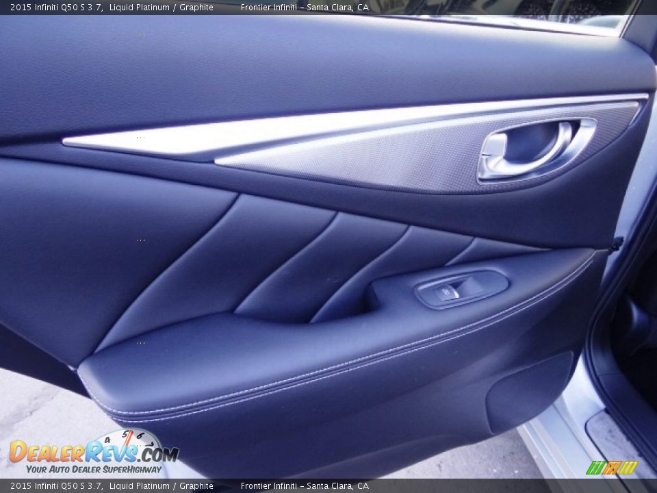 2015 Infiniti Q50 S 3.7 Liquid Platinum / Graphite Photo #11