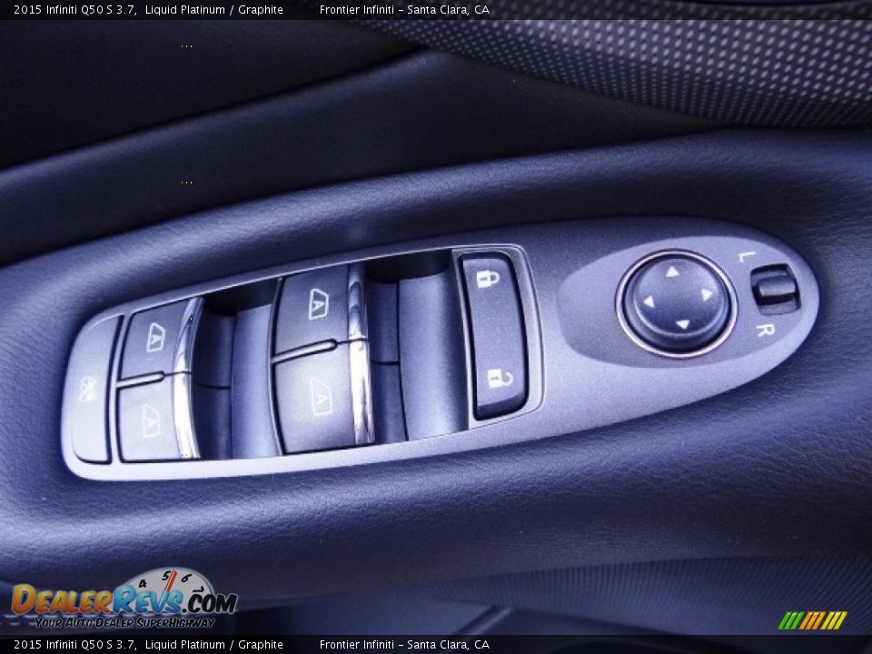 2015 Infiniti Q50 S 3.7 Liquid Platinum / Graphite Photo #15
