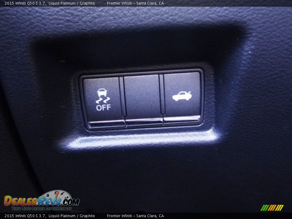 2015 Infiniti Q50 S 3.7 Liquid Platinum / Graphite Photo #19