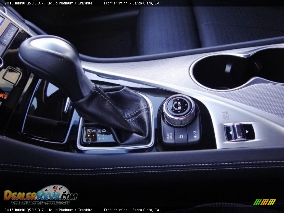2015 Infiniti Q50 S 3.7 Liquid Platinum / Graphite Photo #23