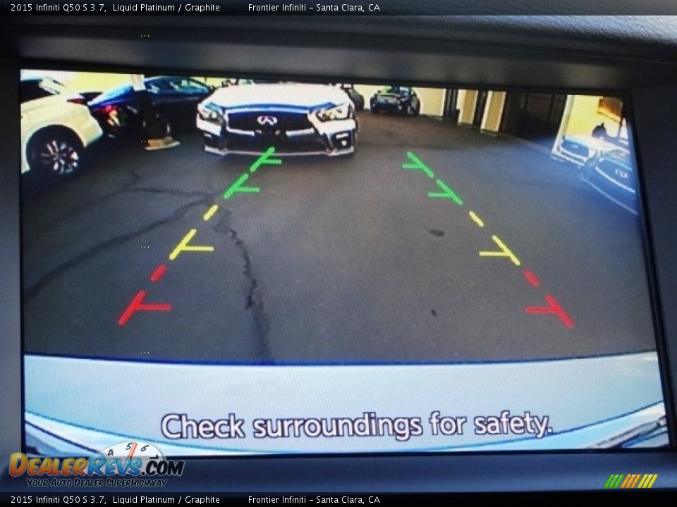 2015 Infiniti Q50 S 3.7 Liquid Platinum / Graphite Photo #25