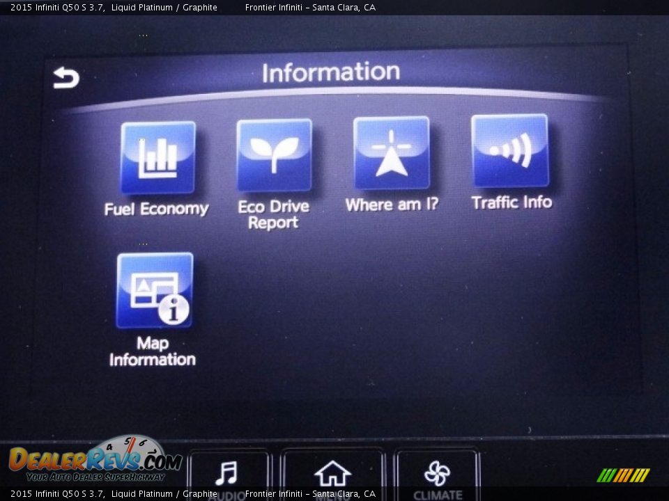 2015 Infiniti Q50 S 3.7 Liquid Platinum / Graphite Photo #30