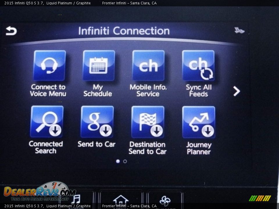 2015 Infiniti Q50 S 3.7 Liquid Platinum / Graphite Photo #31