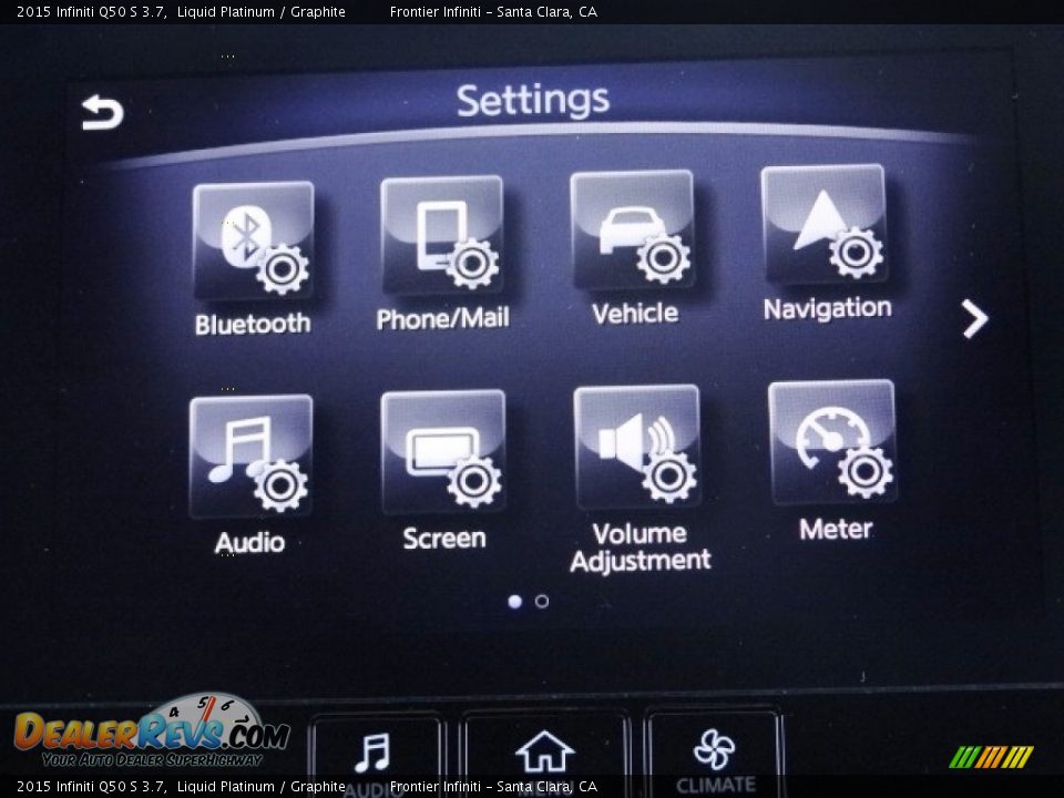 2015 Infiniti Q50 S 3.7 Liquid Platinum / Graphite Photo #32