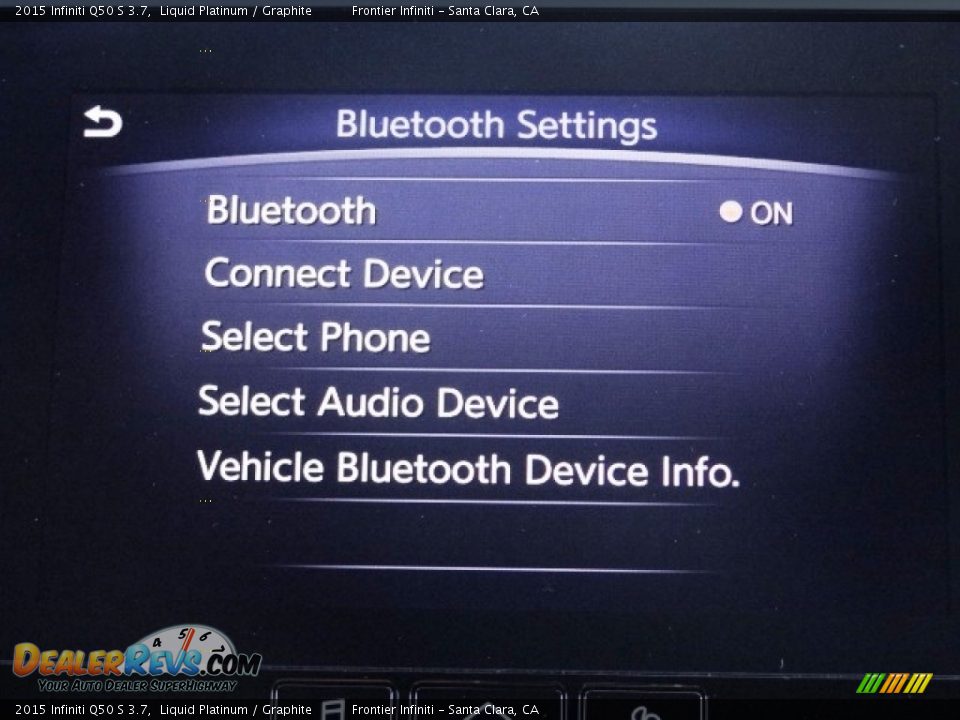 2015 Infiniti Q50 S 3.7 Liquid Platinum / Graphite Photo #34