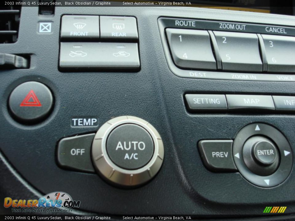 2003 Infiniti Q 45 Luxury Sedan Black Obsidian / Graphite Photo #20