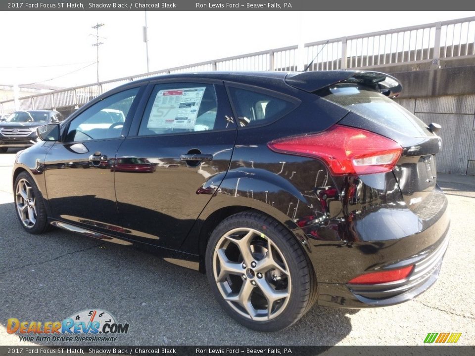 2017 Ford Focus ST Hatch Shadow Black / Charcoal Black Photo #5