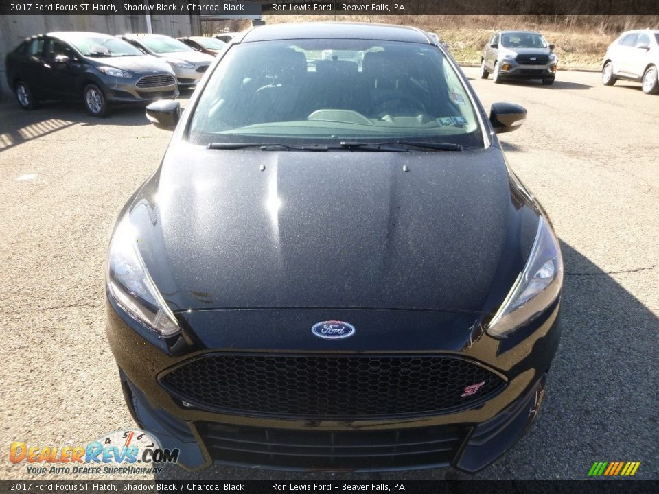 2017 Ford Focus ST Hatch Shadow Black / Charcoal Black Photo #8