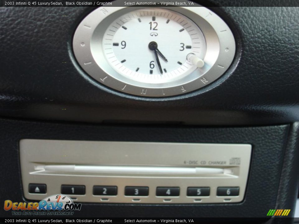 2003 Infiniti Q 45 Luxury Sedan Black Obsidian / Graphite Photo #21