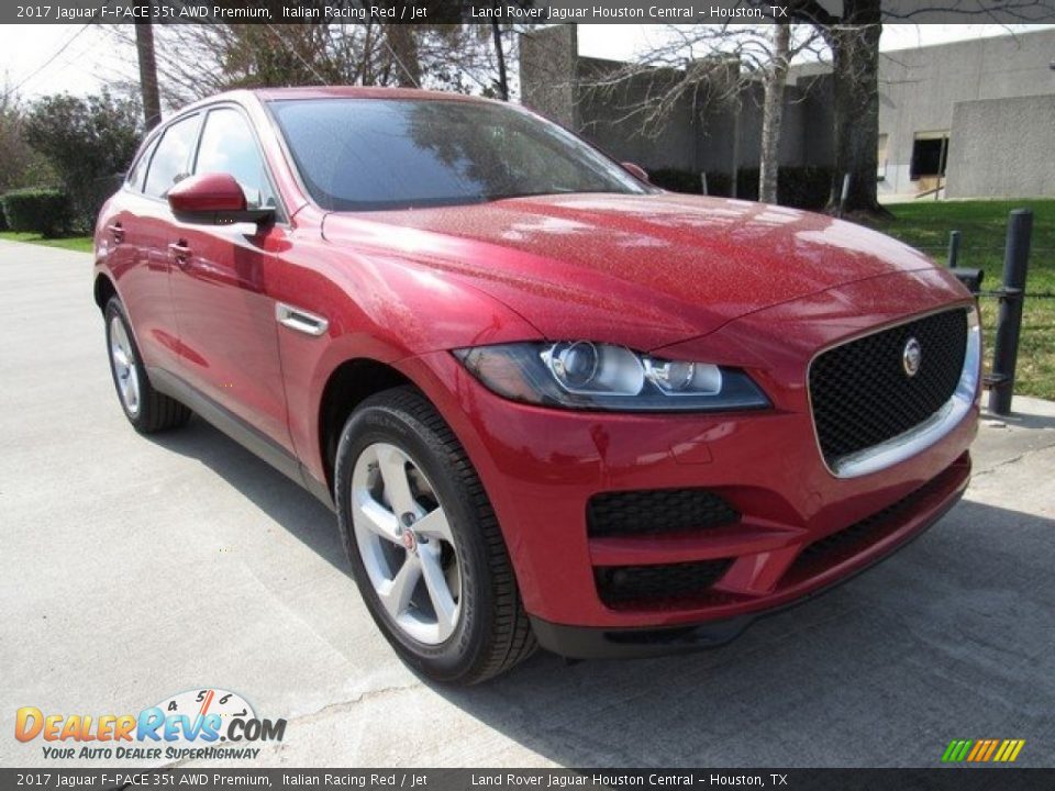 2017 Jaguar F-PACE 35t AWD Premium Italian Racing Red / Jet Photo #2