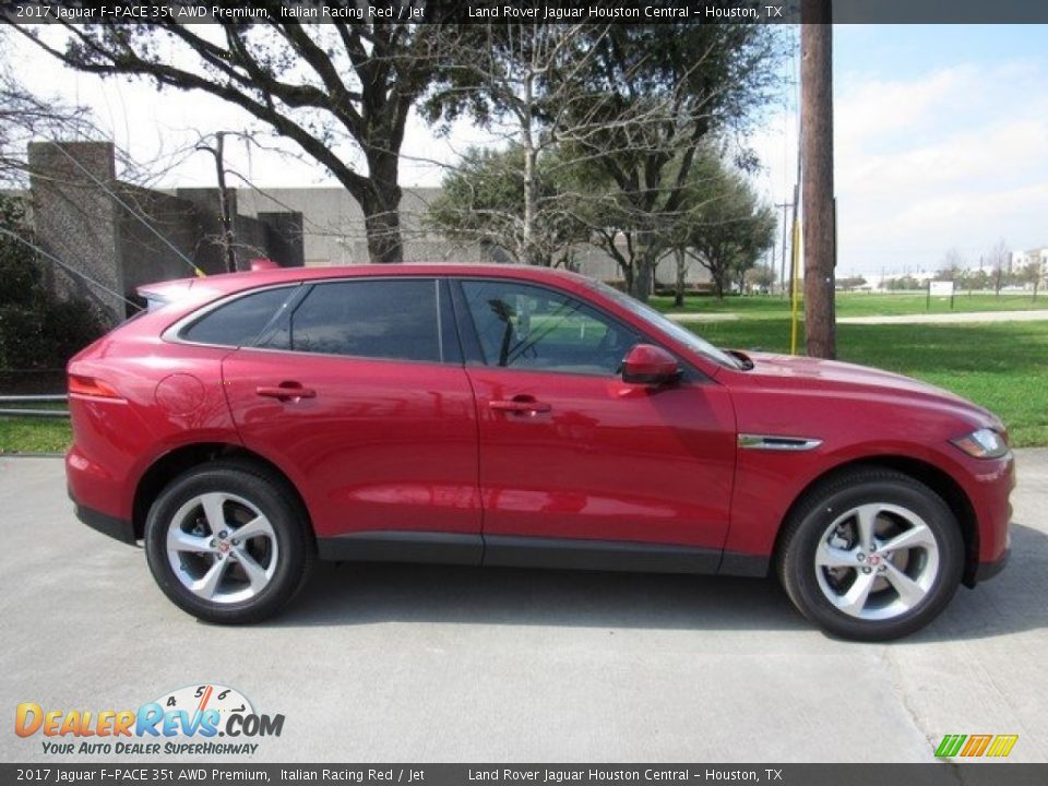 2017 Jaguar F-PACE 35t AWD Premium Italian Racing Red / Jet Photo #6