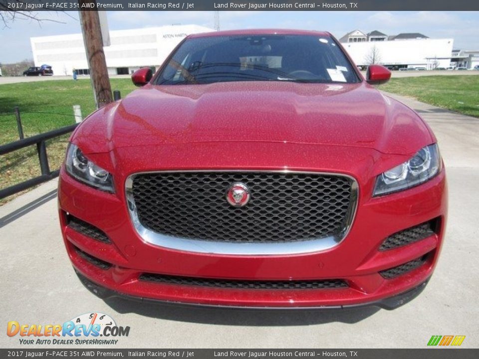 2017 Jaguar F-PACE 35t AWD Premium Italian Racing Red / Jet Photo #9