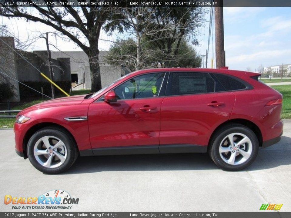 2017 Jaguar F-PACE 35t AWD Premium Italian Racing Red / Jet Photo #11