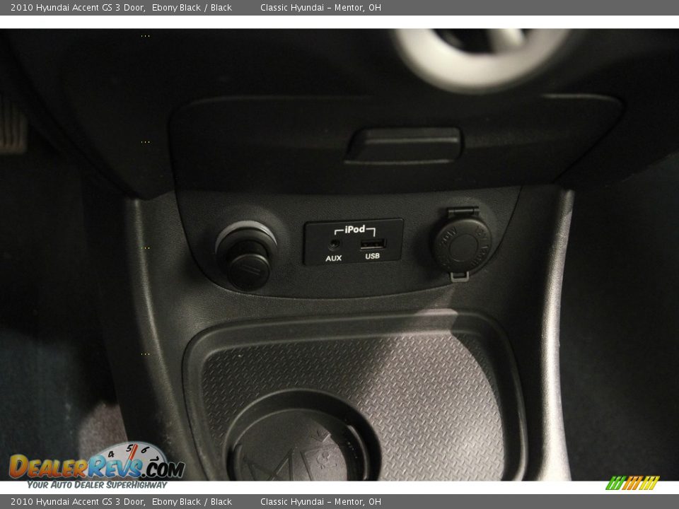 2010 Hyundai Accent GS 3 Door Ebony Black / Black Photo #9