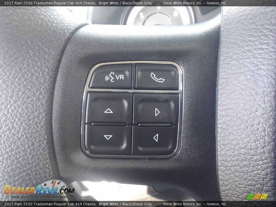 2017 Ram 3500 Tradesman Regular Cab 4x4 Chassis Bright White / Black/Diesel Gray Photo #4