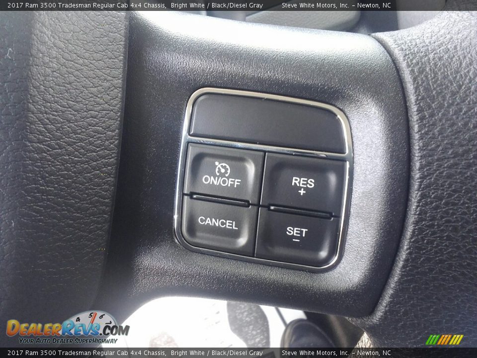 2017 Ram 3500 Tradesman Regular Cab 4x4 Chassis Bright White / Black/Diesel Gray Photo #5