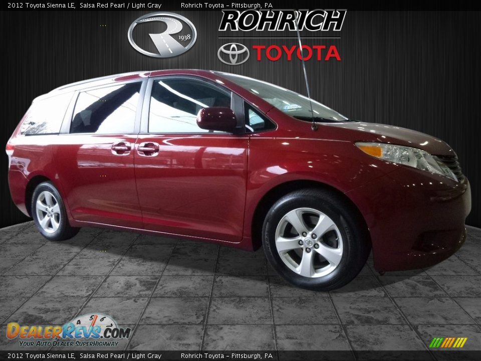 2012 Toyota Sienna LE Salsa Red Pearl / Light Gray Photo #1