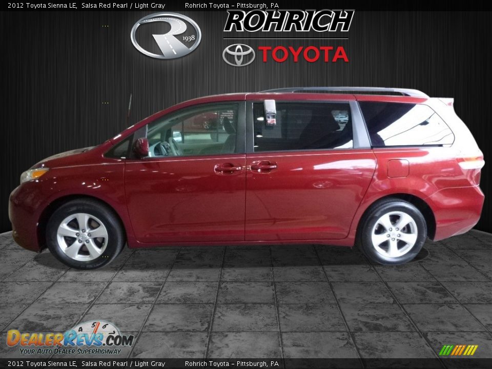 2012 Toyota Sienna LE Salsa Red Pearl / Light Gray Photo #4