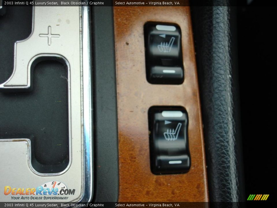 2003 Infiniti Q 45 Luxury Sedan Black Obsidian / Graphite Photo #23