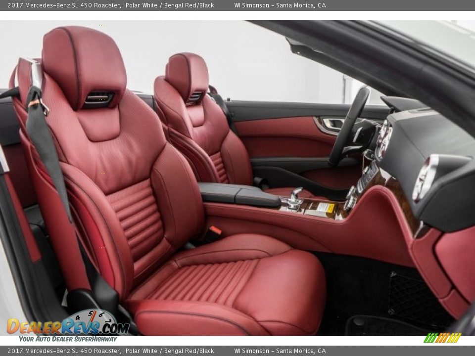 Bengal Red/Black Interior - 2017 Mercedes-Benz SL 450 Roadster Photo #2