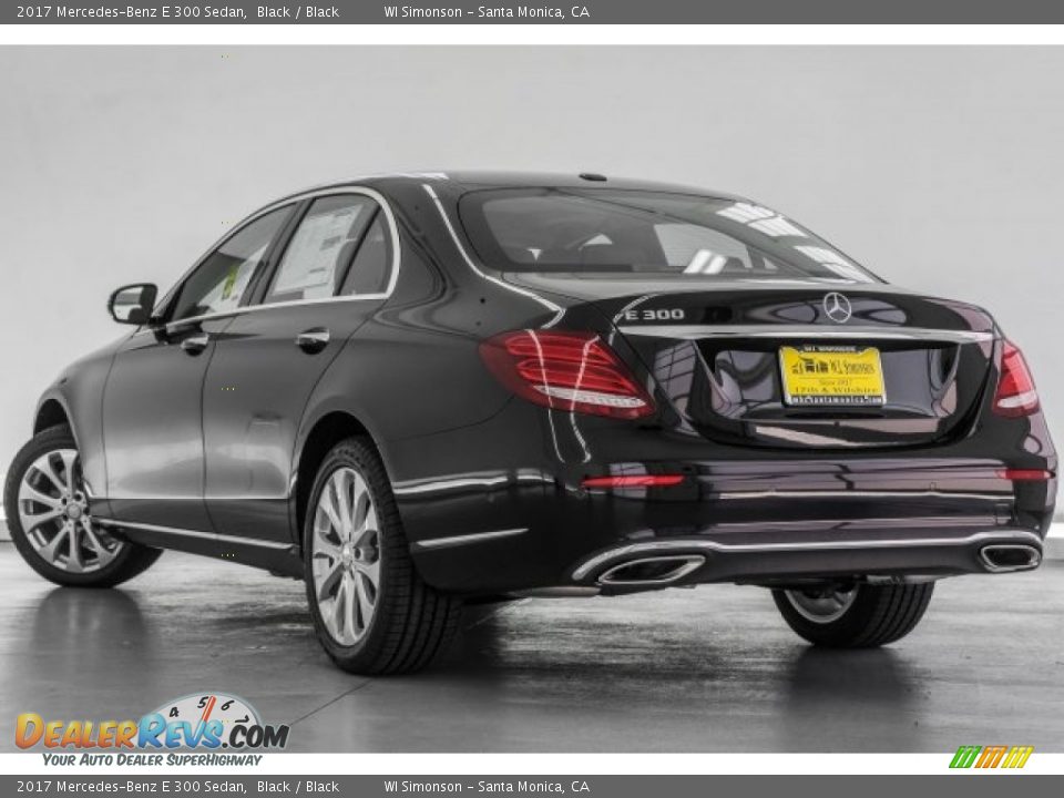 2017 Mercedes-Benz E 300 Sedan Black / Black Photo #3