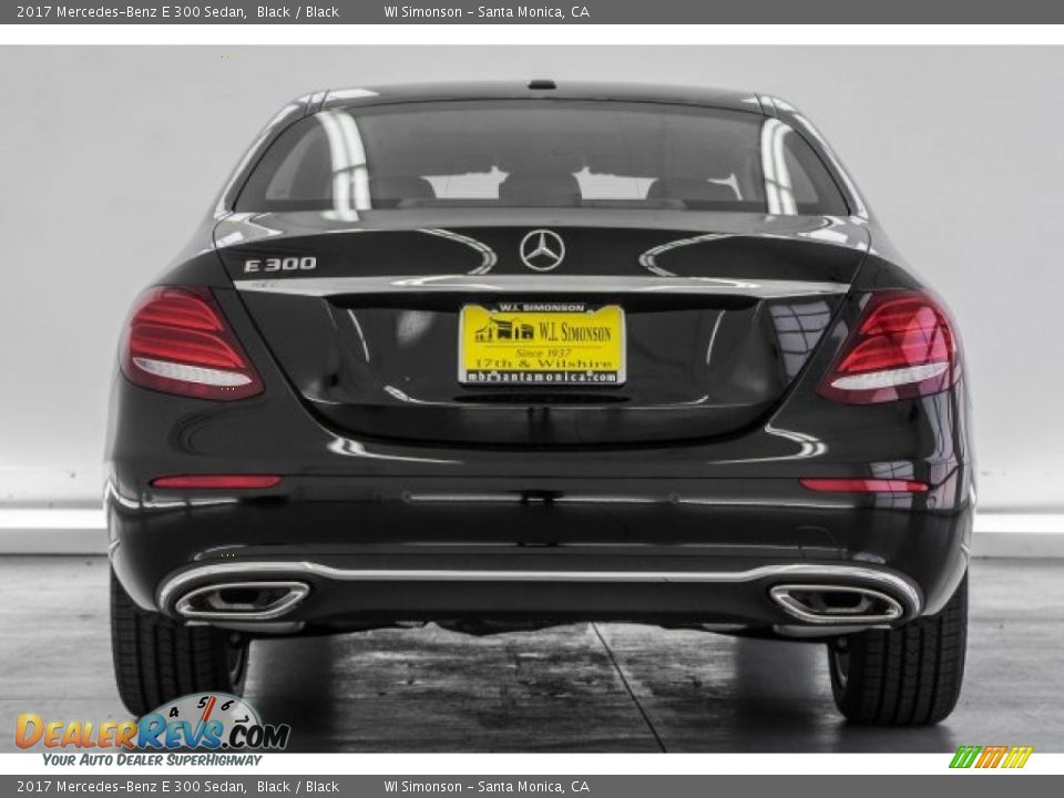 2017 Mercedes-Benz E 300 Sedan Black / Black Photo #4