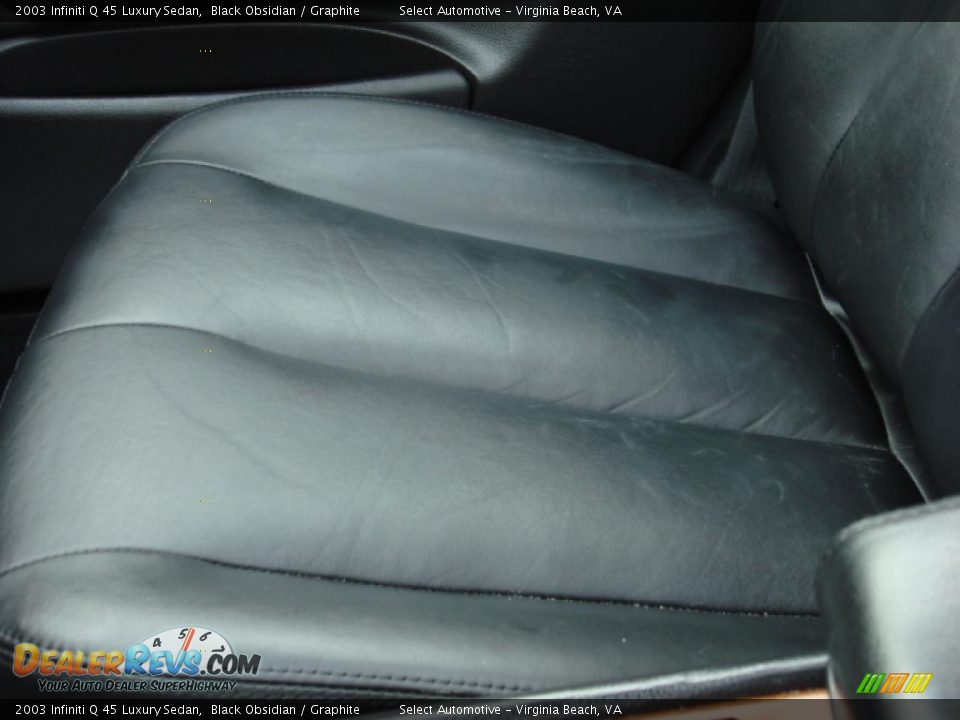 2003 Infiniti Q 45 Luxury Sedan Black Obsidian / Graphite Photo #24