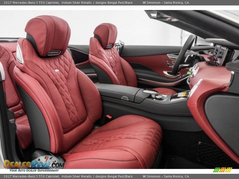 designo Bengal Red/Black Interior - 2017 Mercedes-Benz S 550 Cabriolet Photo #2