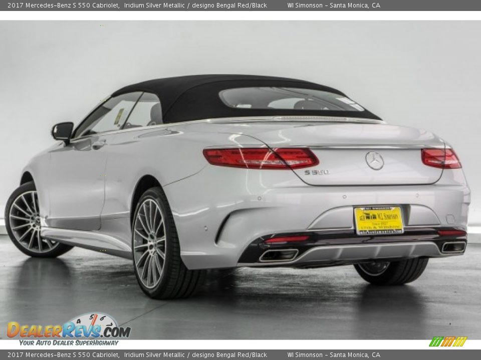 2017 Mercedes-Benz S 550 Cabriolet Iridium Silver Metallic / designo Bengal Red/Black Photo #3