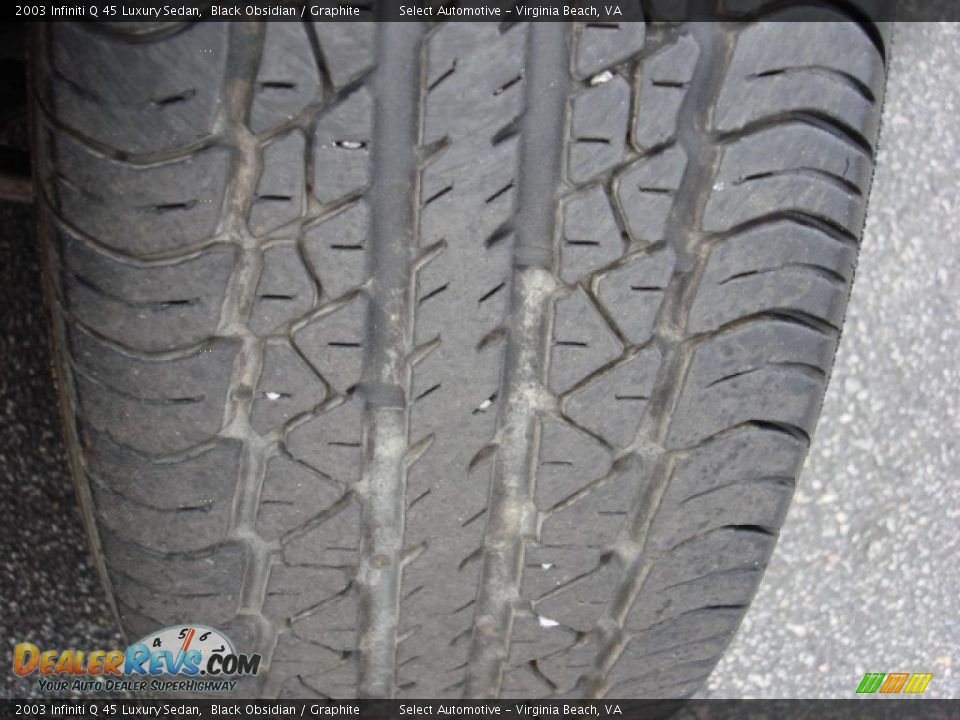 2003 Infiniti Q 45 Luxury Sedan Black Obsidian / Graphite Photo #25