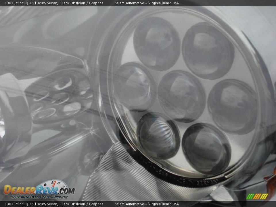2003 Infiniti Q 45 Luxury Sedan Black Obsidian / Graphite Photo #27
