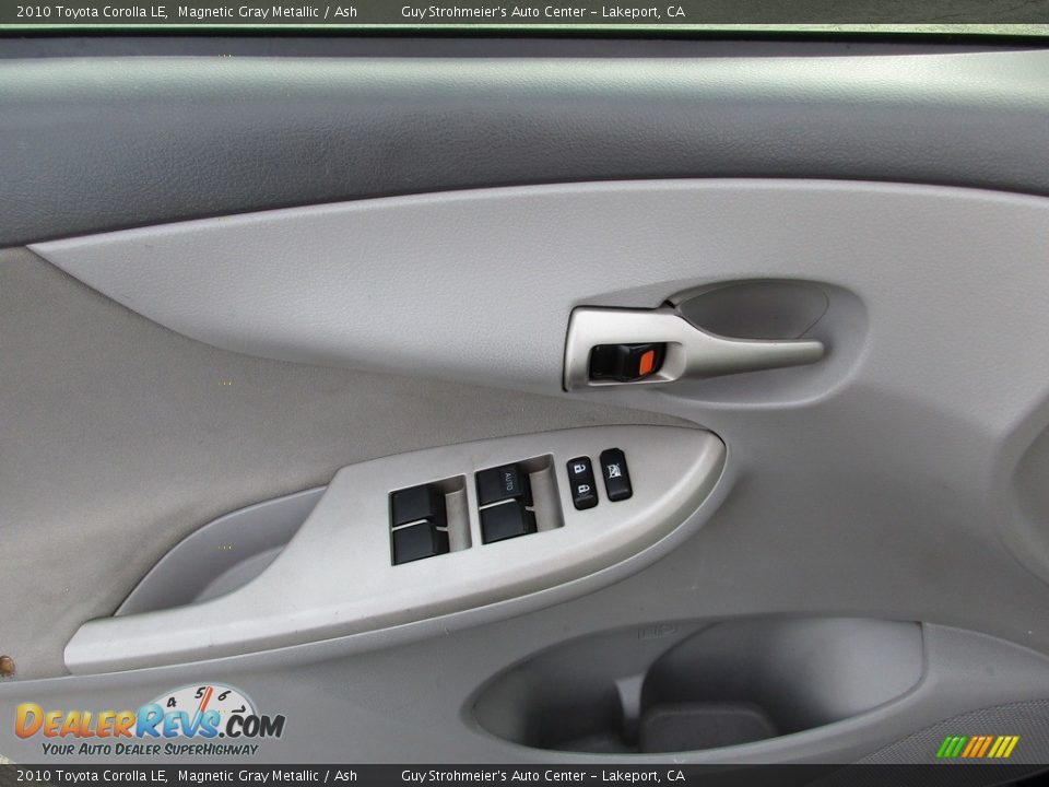 2010 Toyota Corolla LE Magnetic Gray Metallic / Ash Photo #10