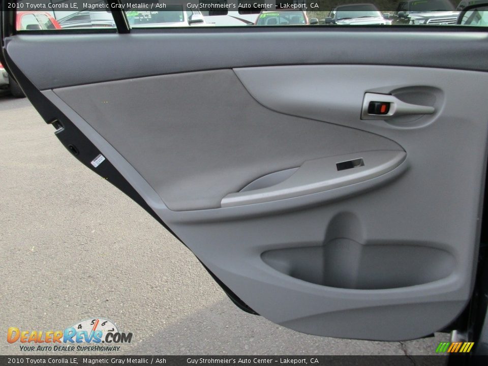 2010 Toyota Corolla LE Magnetic Gray Metallic / Ash Photo #23