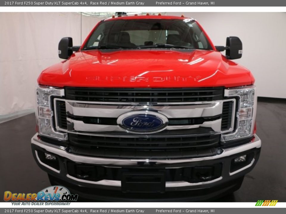 2017 Ford F250 Super Duty XLT SuperCab 4x4 Race Red / Medium Earth Gray Photo #6