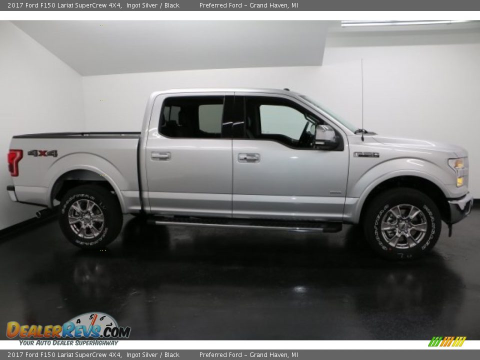 2017 Ford F150 Lariat SuperCrew 4X4 Ingot Silver / Black Photo #1