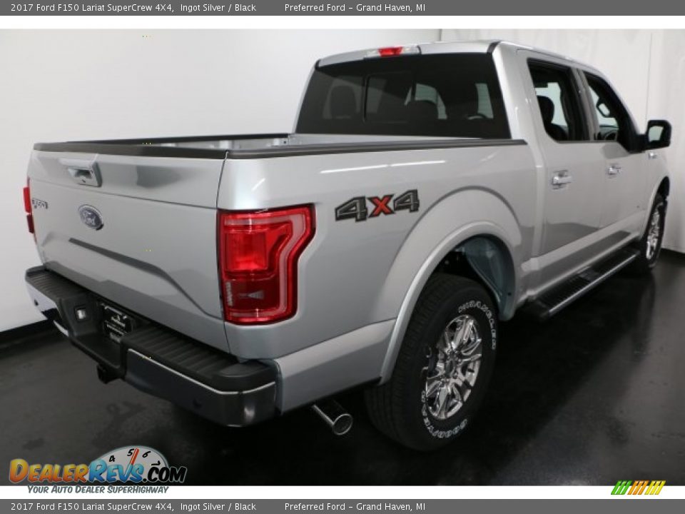 2017 Ford F150 Lariat SuperCrew 4X4 Ingot Silver / Black Photo #8