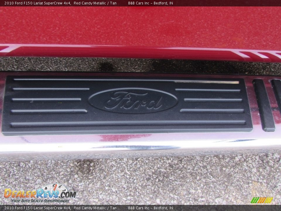 2010 Ford F150 Lariat SuperCrew 4x4 Red Candy Metallic / Tan Photo #12
