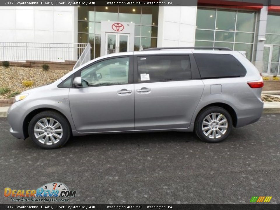 Silver Sky Metallic 2017 Toyota Sienna LE AWD Photo #6