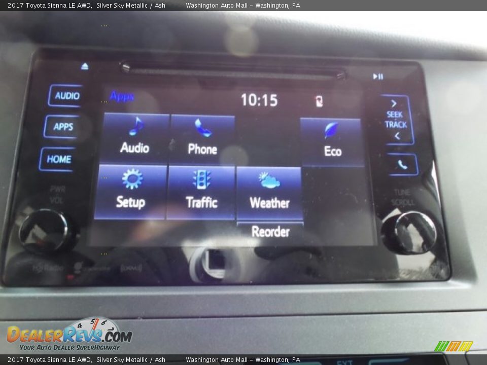 2017 Toyota Sienna LE AWD Silver Sky Metallic / Ash Photo #27