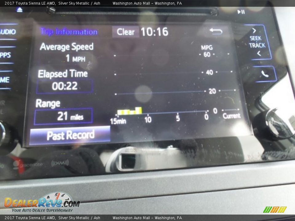 2017 Toyota Sienna LE AWD Silver Sky Metallic / Ash Photo #28