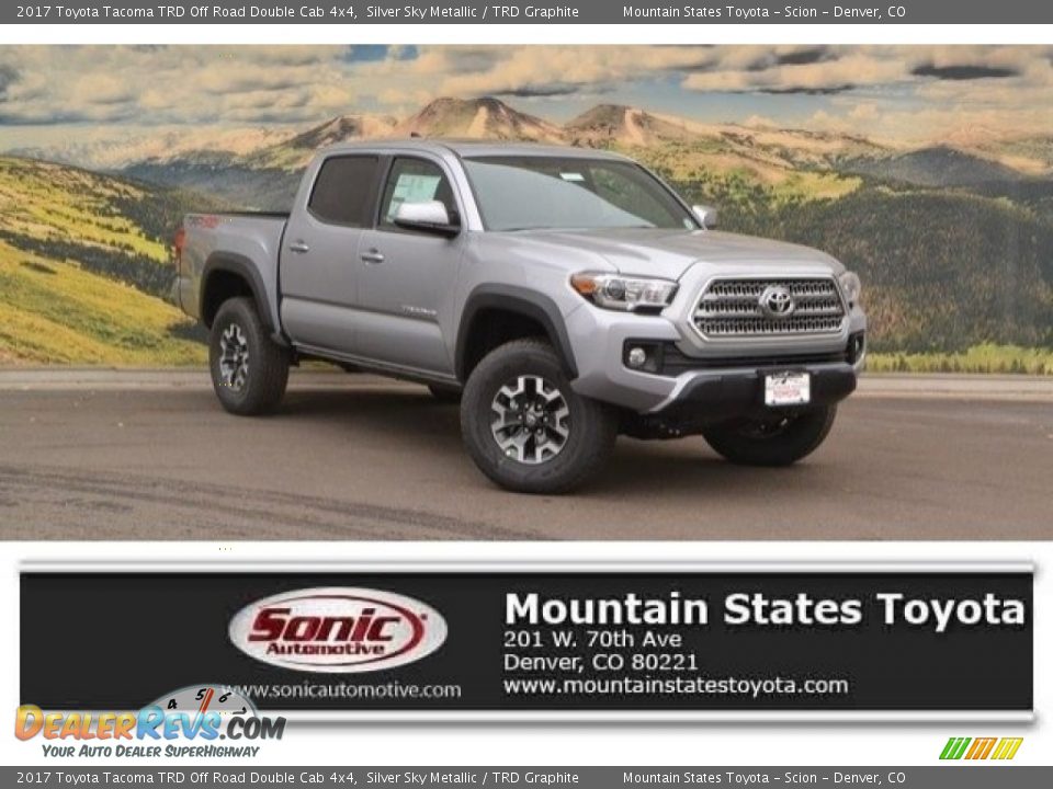 2017 Toyota Tacoma TRD Off Road Double Cab 4x4 Silver Sky Metallic / TRD Graphite Photo #1
