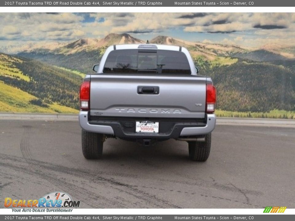 2017 Toyota Tacoma TRD Off Road Double Cab 4x4 Silver Sky Metallic / TRD Graphite Photo #4