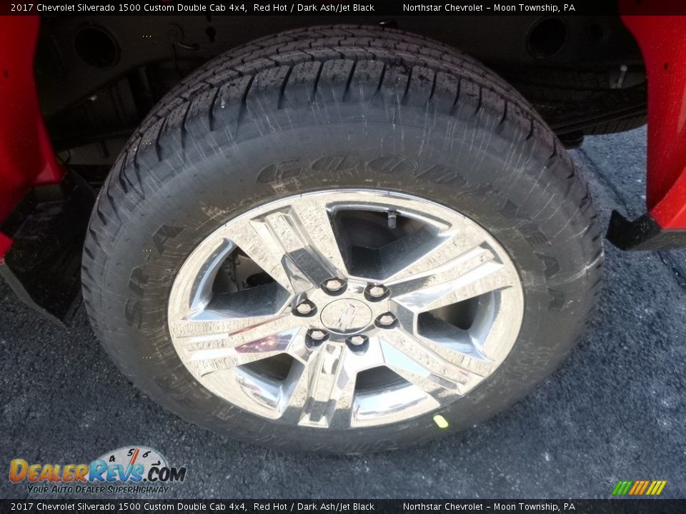 2017 Chevrolet Silverado 1500 Custom Double Cab 4x4 Red Hot / Dark Ash/Jet Black Photo #10