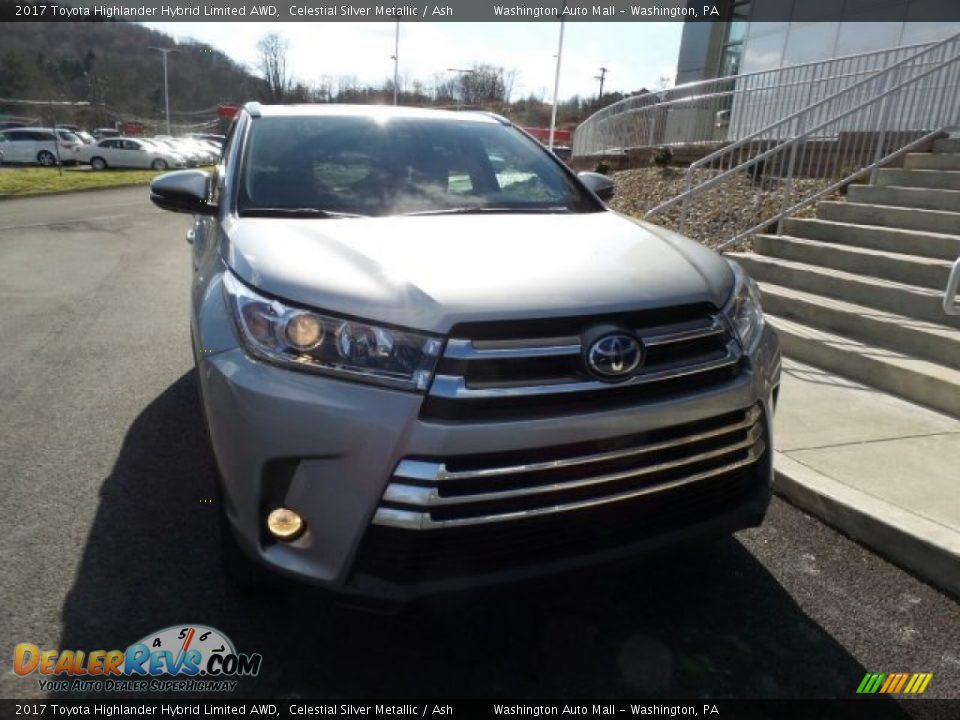 2017 Toyota Highlander Hybrid Limited AWD Celestial Silver Metallic / Ash Photo #4