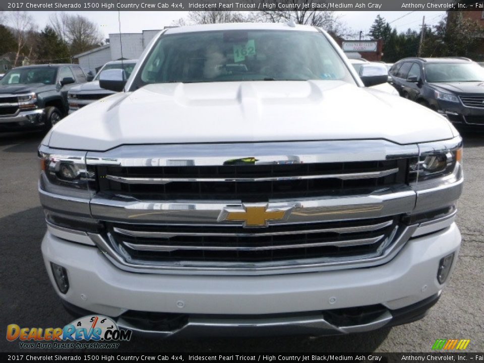 2017 Chevrolet Silverado 1500 High Country Crew Cab 4x4 Iridescent Pearl Tricoat / High Country Jet Black/Medium Ash Gray Photo #12