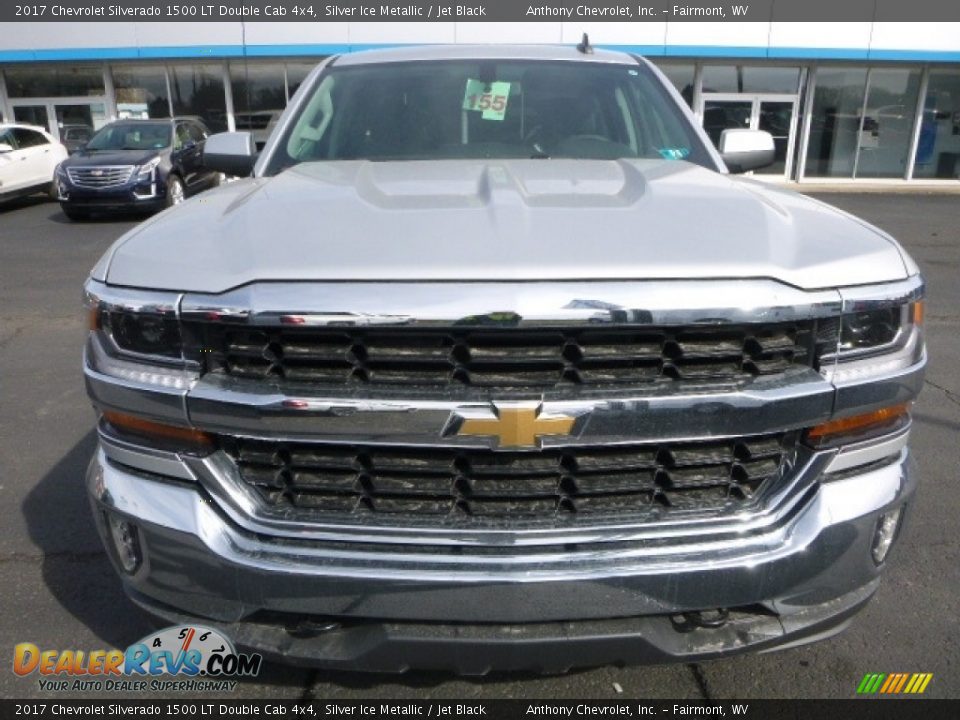 2017 Chevrolet Silverado 1500 LT Double Cab 4x4 Silver Ice Metallic / Jet Black Photo #12