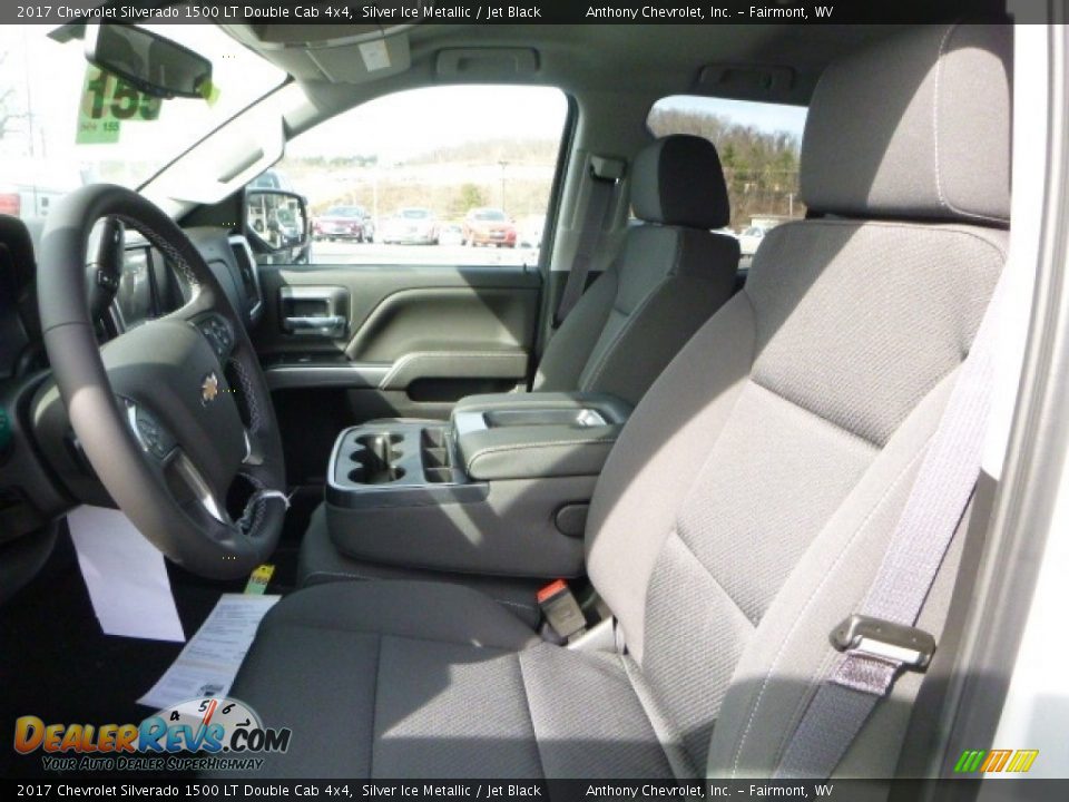 2017 Chevrolet Silverado 1500 LT Double Cab 4x4 Silver Ice Metallic / Jet Black Photo #13