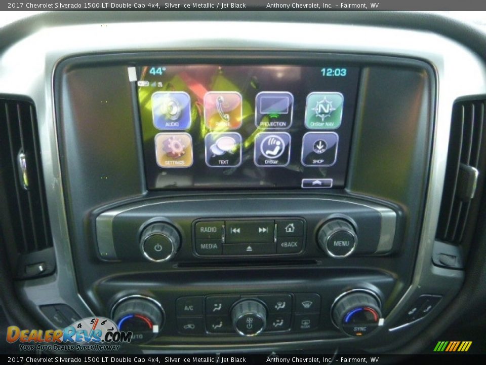 2017 Chevrolet Silverado 1500 LT Double Cab 4x4 Silver Ice Metallic / Jet Black Photo #17